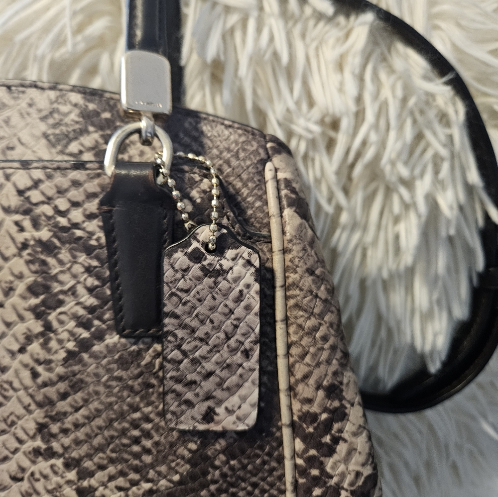 (F35876). Utiful Python Snake Minetta Satchel Bag… - image 7